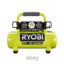 Compresseur D'air Portable Sans Fil Ryobi 1 Gal. 120 Psi Max 18-volt One+ Outil Seulement