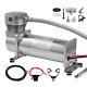 Compresseur D'air 12v 200psi Kit De Suspension D'air Pour Klaxon D'air En Argent Pour Cornes De Train