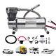 Compresseur D'air 200psi Avec Kit De Tuyau 1/4" Pour Klaxons De Train Et Suspension De Sac 12v