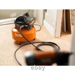 Compresseur d'air électrique RIDGID 120V avec cloueuses et agrafeuse en ensemble combo
