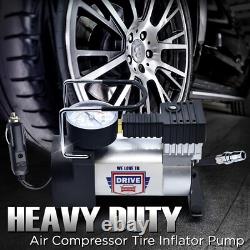 Compresseur d'air portable pour pneus avec kit de réparation et pompe