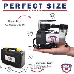 Compresseur d'air portable pour pneus avec kit de réparation et pompe
