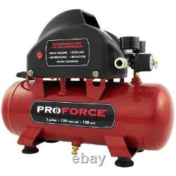 Compresseur d'air sans huile Pro-Force VPF0000201 de 2 gallons avec kit