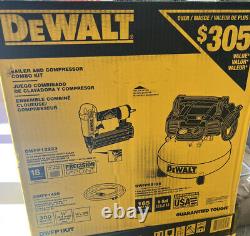 Dewalt6 Gal. 18-gauge Brad Nailer Et Compresseur D'air De Pancake Lourd