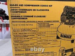 Dewalt Dwfp1kit 165 Psi 18 Gauge 2-1/8 Nailer Pneumatique Avec Kit Combo Compresseur