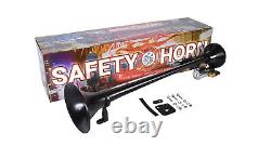 Hornblasters Safety 127h Loud Fire Truck Air Horn Kit Avec Compresseur 1 Trompette