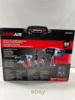 Kit d'accessoires d'outils pneumatiques professionnels EXELAIR 44 pièces EX4405KIT