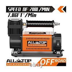 Kit de compresseur d'air ALL-TOP, gonfleur portable 12V 7.06CFM, compresseur d'air tout-terrain