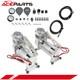 Kit De Compresseur D'air Dual Chrome 440c 200 Psi Pour Klaxon De Train / Suspension à Air
