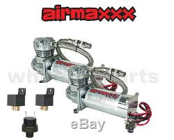 Les Compresseurs D'air Airmaxxx 480 Chrome 3/8 Vannes Sac Air Gestion Blk 7 Commutateur