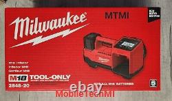 Milwaukee 2848-20 M18 18V Compact Tire Inflator + Kit de batterie XC5.0 Ah et chargeur