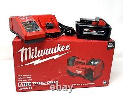 Milwaukee 2848-20 M18 Compresseur de pneus compact 18V + Kit batterie 6.0 H.O. & chargeur
