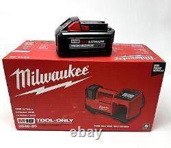 Milwaukee 2848-20 M18 Compresseur de pneus compact 18V + Kit batterie 6.0 H.O. & chargeur