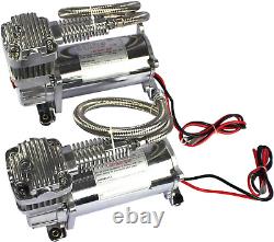 Nouveau kit de compresseur d'air 440C double chrome 12 volts 200 PSI de JDMSPEED