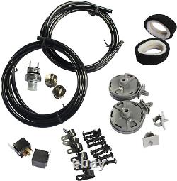 Nouveau kit de compresseur d'air 440C double chrome 12 volts 200 PSI de JDMSPEED