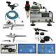 Portable 3 Airbrush Kit Compresseur À Double Action Air Spray Brosse Tattoo Nail Outil