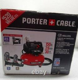 Porter-cable Pcfp3kit 3 Outils Nailer Combo Kit Rouge