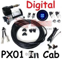 Px01 Digital In Cab Kit Air Bag Suspension Compressor Gauge Led Commutateurs Elec