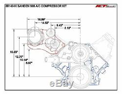 Sanden 508 Ls1 Camaro A / C Climatiseur Support Compresseur Kit Ls Lsx Ac