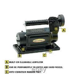 Smittybilt 2780 Compresseur d'air portable Kit 12v / 150psi / 2.54 CFM/ 72 LPM