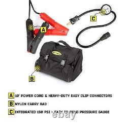 Smittybilt 2780 Compresseur d'air portable Kit 12v / 150psi / 2.54 CFM/ 72 LPM