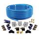 Système De Tuyauterie D'air 1/2 Po X 100 Pi En Nylon Avec Kit De Connexion Rapide à Air