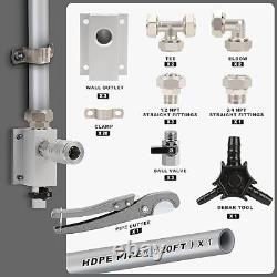 Système de tuyauterie d'air comprimé de 3/4 pouce 120ft Tuyau HDPE Raccords de compresseur d'air.