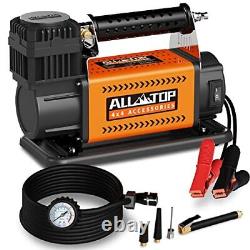 Translate this title in French: Kit compresseur d'air ALL-TOP, gonfleur portable 12V 7.06CFM, Air tout-terrain.
