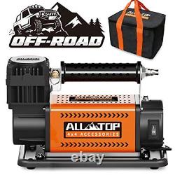 Translate this title in French: Kit compresseur d'air ALL-TOP, gonfleur portable 12V 7.06CFM, Air tout-terrain.